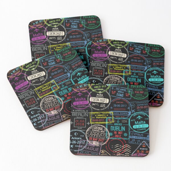Item preview, Around the World Passport Stamps designed and sold by Malssa.
