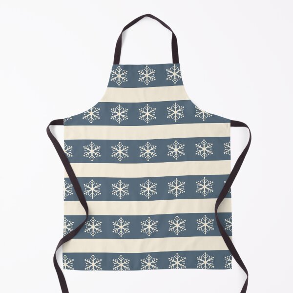 Item preview, Elegant Snowflake Pattern on Blue Stripes designed and sold by aimeeandkate.