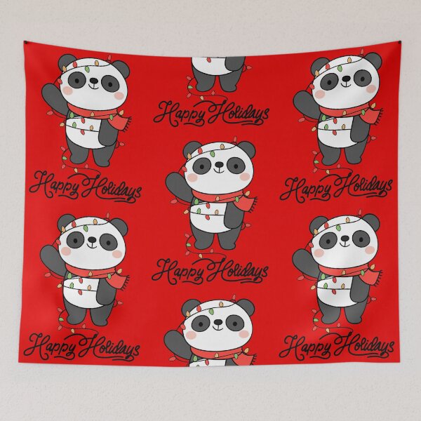 Item preview, Panda Bear Happy Holidays  designed and sold by iRoyalRiches.