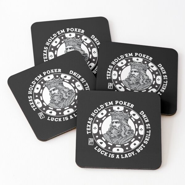 Item preview, GAME - POKER - TEXAS HOLDEM - Luck is a lady, but skill is king - 1 designed and sold by ArtProjectShop.