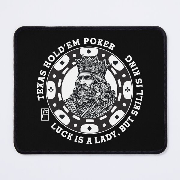 Item preview, GAME - POKER - TEXAS HOLDEM - Luck is a lady, but skill is king - 1 designed and sold by ArtProjectShop.