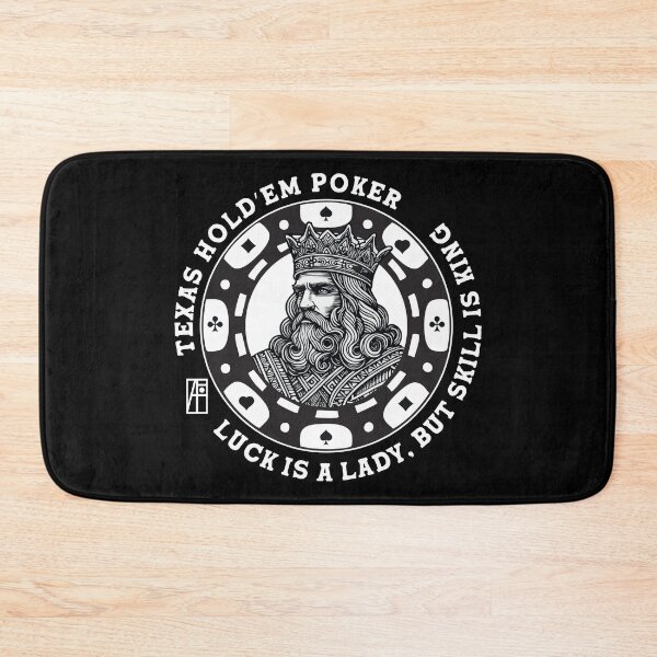 Item preview, GAME - POKER - TEXAS HOLDEM - Luck is a lady, but skill is king - 1 designed and sold by ArtProjectShop.