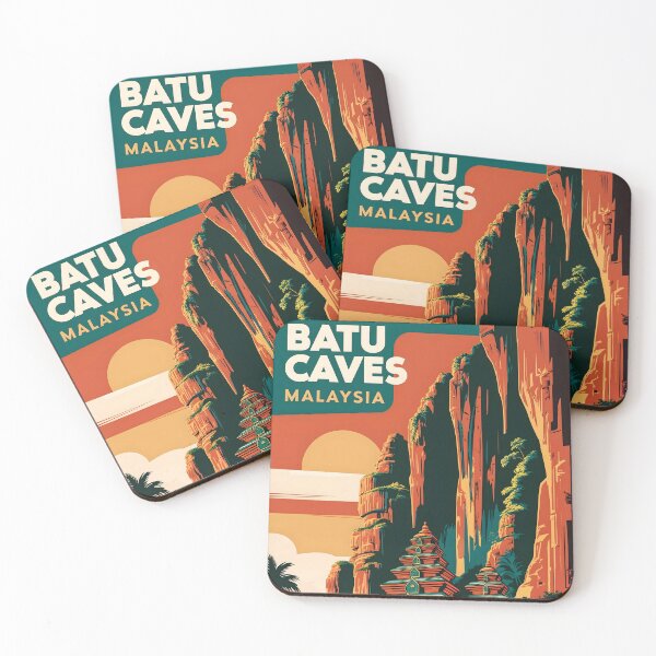 Item preview, Batu Caves Malaysia Vintage Travel Tourism designed and sold by TravelersGems.