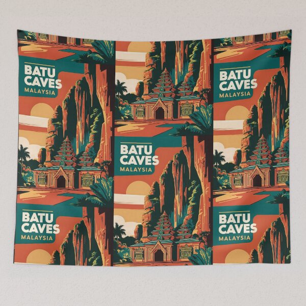 Item preview, Batu Caves Malaysia Vintage Travel Tourism designed and sold by TravelersGems.