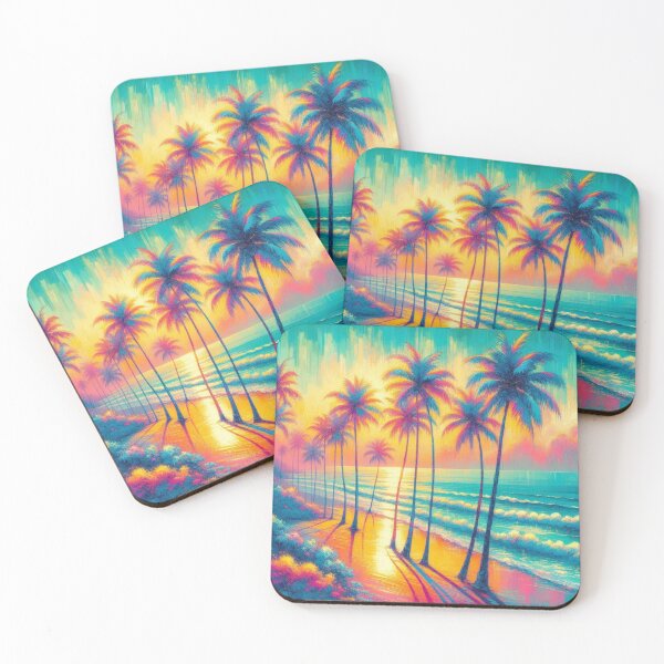 Item preview, Warm Neon Hues Highlight Paradise by the Swimming Pool designed and sold by freackly.