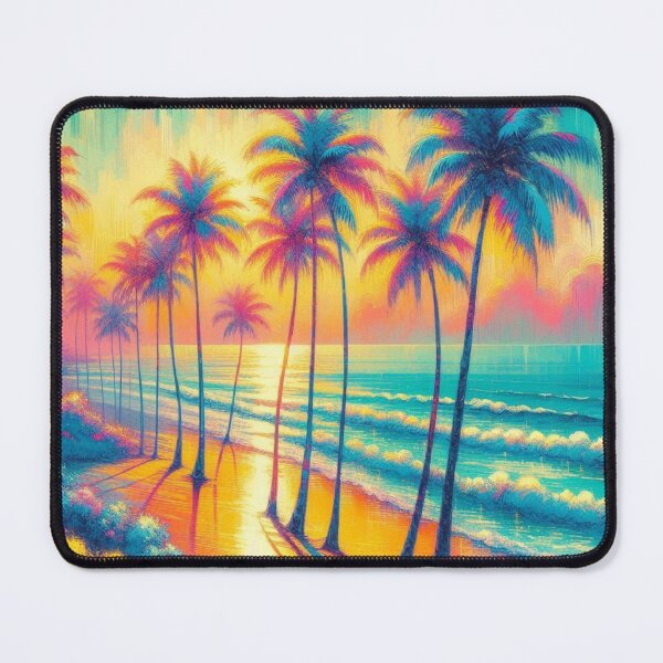 Item preview, Warm Neon Hues Highlight Paradise by the Swimming Pool designed and sold by freackly.