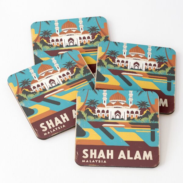 Item preview, Shah Alam Malaysia Vintage Travel Tourism designed and sold by TravelersGems.