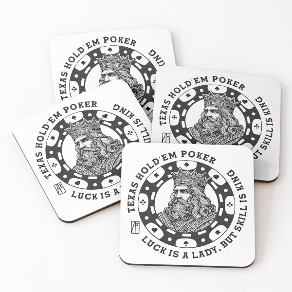 Item preview, GAME - POKER - TEXAS HOLDEM - Luck is a lady, but skill is king - 2 designed and sold by ArtProjectShop.