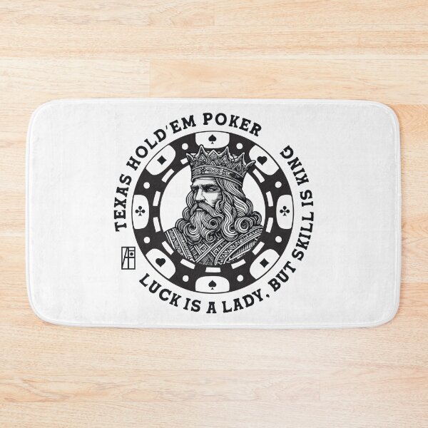 Item preview, GAME - POKER - TEXAS HOLDEM - Luck is a lady, but skill is king - 2 designed and sold by ArtProjectShop.