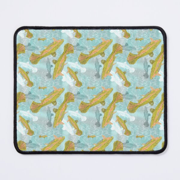 Item preview, Cute fish pattern yellow and teal for nature lover designed and sold by goldsmudge.