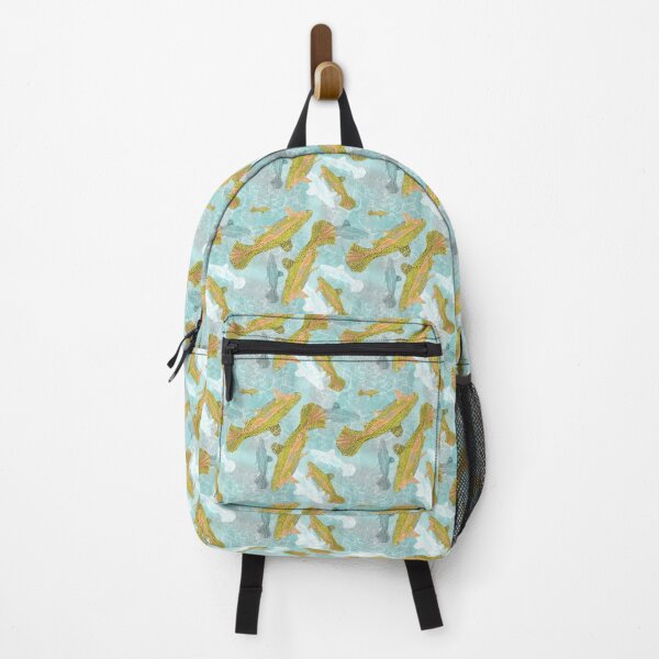 Item preview, Cute fish pattern yellow and teal for nature lover designed and sold by goldsmudge.