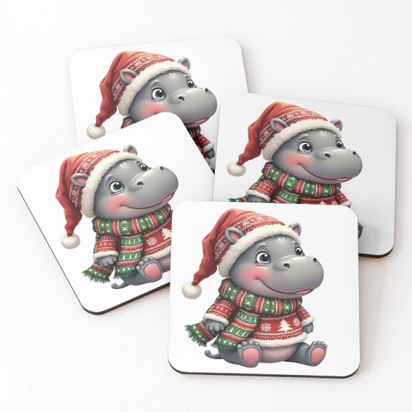Item preview, christmas hippo designed and sold by jkrphoto.