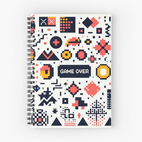 Item preview, Game Over pixel pattern 90s arcade designed and sold by Expressions-Sel.