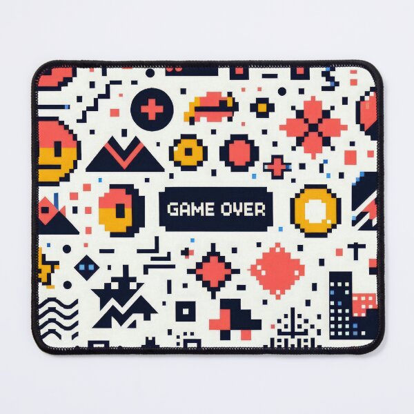 Item preview, Game Over pixel pattern 90s arcade designed and sold by Expressions-Sel.