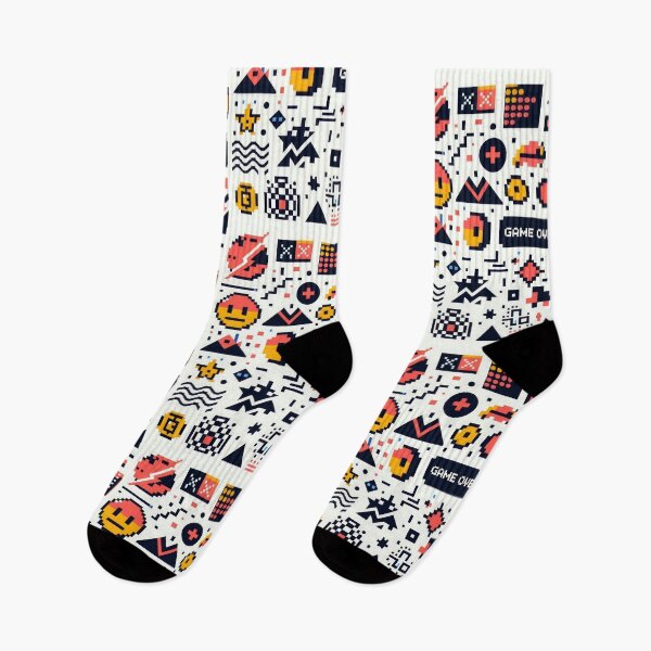 Item preview, Game Over pixel pattern 90s arcade designed and sold by Expressions-Sel.