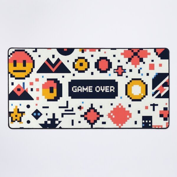 Item preview, Game Over pixel pattern 90s arcade designed and sold by Expressions-Sel.