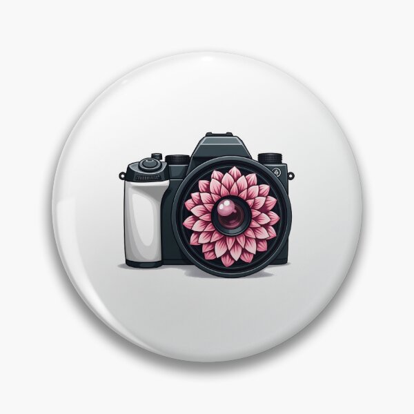 Artikelvorschau, Kamera DSLR rosa Blume, entworfen und verkauft von jkrphoto.