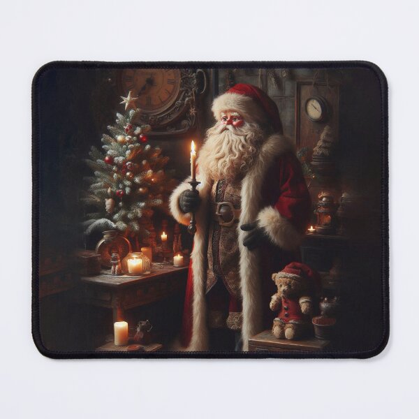 Item preview, Vintage Santa with Candle and Christmas Tree designed and sold by MarinaFila.