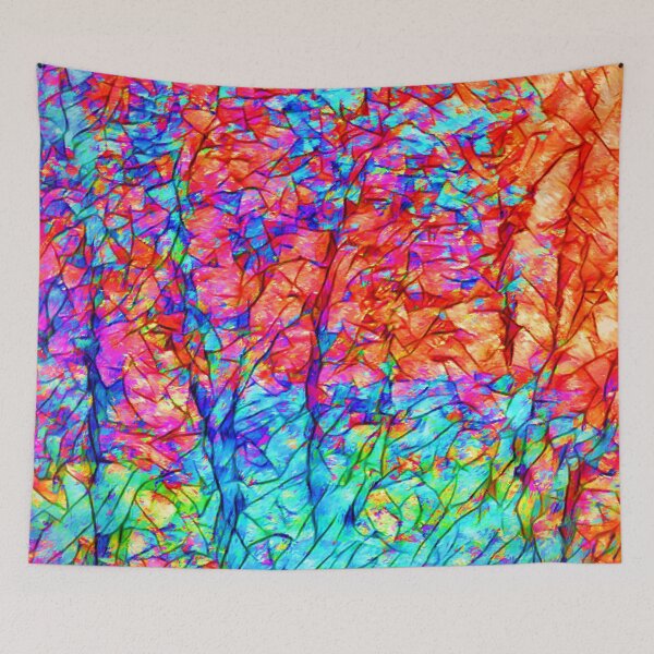 Item preview, SLENDER TREES IN RED - 2 designed and sold by RiverDeeDesigns.