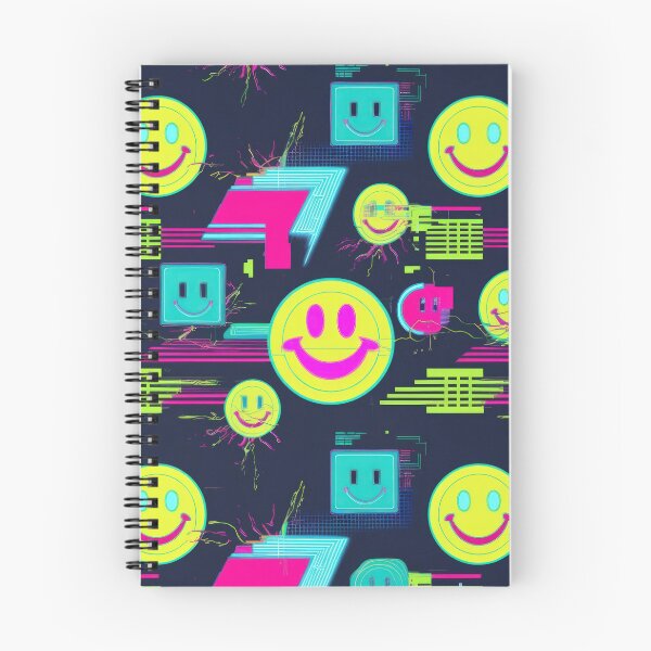 Item preview,  Retro yellow smiley Smiling pattern 90s arcade designed and sold by Expressions-Sel.