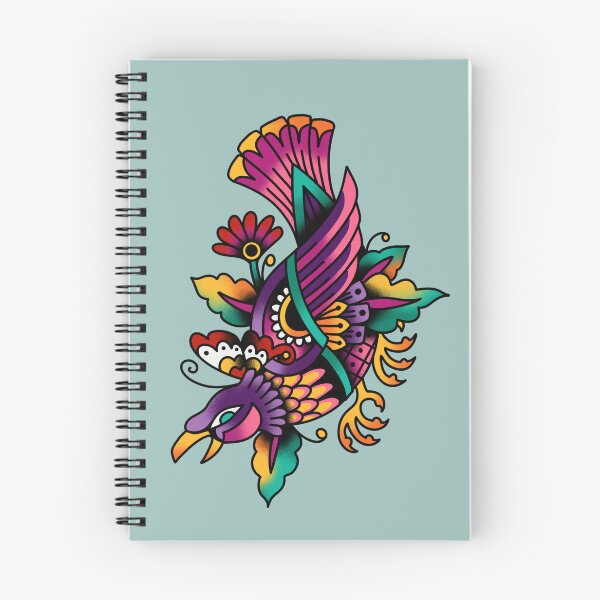Item preview, Colorful Crow Traditional Tattoo Style designed and sold by bluestar696.