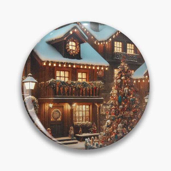 Item preview, Christmas tree in snowy village. designed and sold by Osintown.