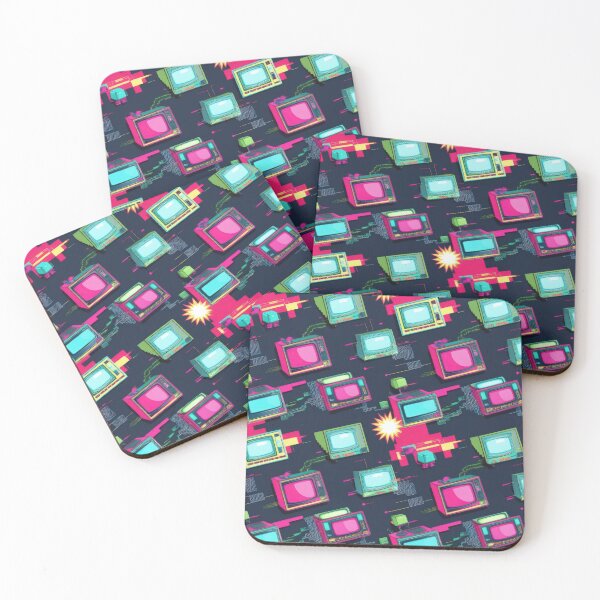 Item preview, Retro TVs pattern 90s arcade designed and sold by Expressions-Sel.