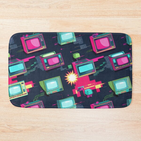 Item preview, Retro TVs pattern 90s arcade designed and sold by Expressions-Sel.