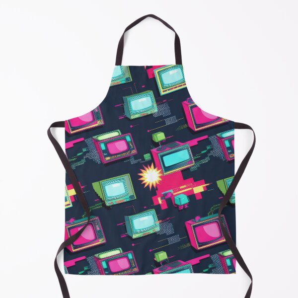 Item preview, Retro TVs pattern 90s arcade designed and sold by Expressions-Sel.