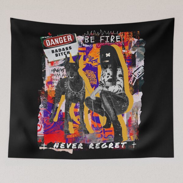 Item preview, Bold Urban Art – Badass Attitude and Doberman designed and sold by DrawHandArt.
