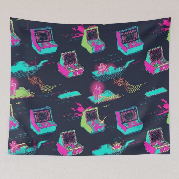 Item preview,  Retro Game Apparatus pattern 90s arcade designed and sold by Expressions-Sel.