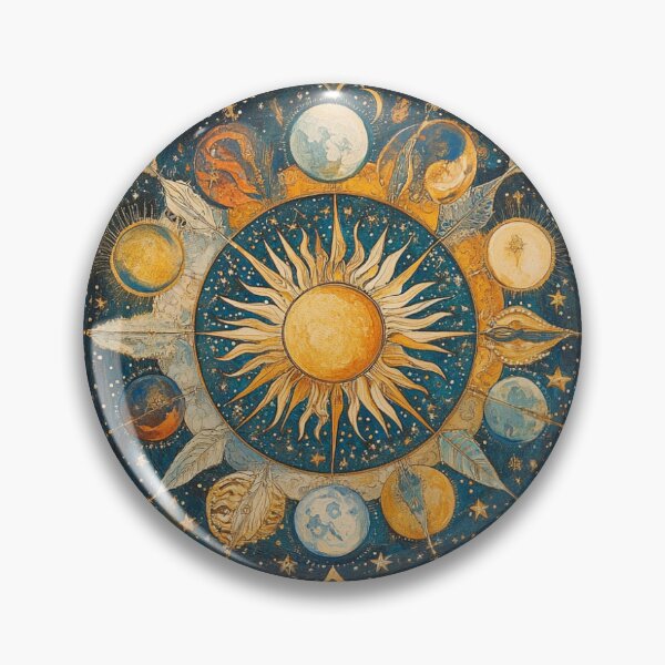 Item preview, An artistic depiction of the sun and moon phases. designed and sold by AmYourFocus.