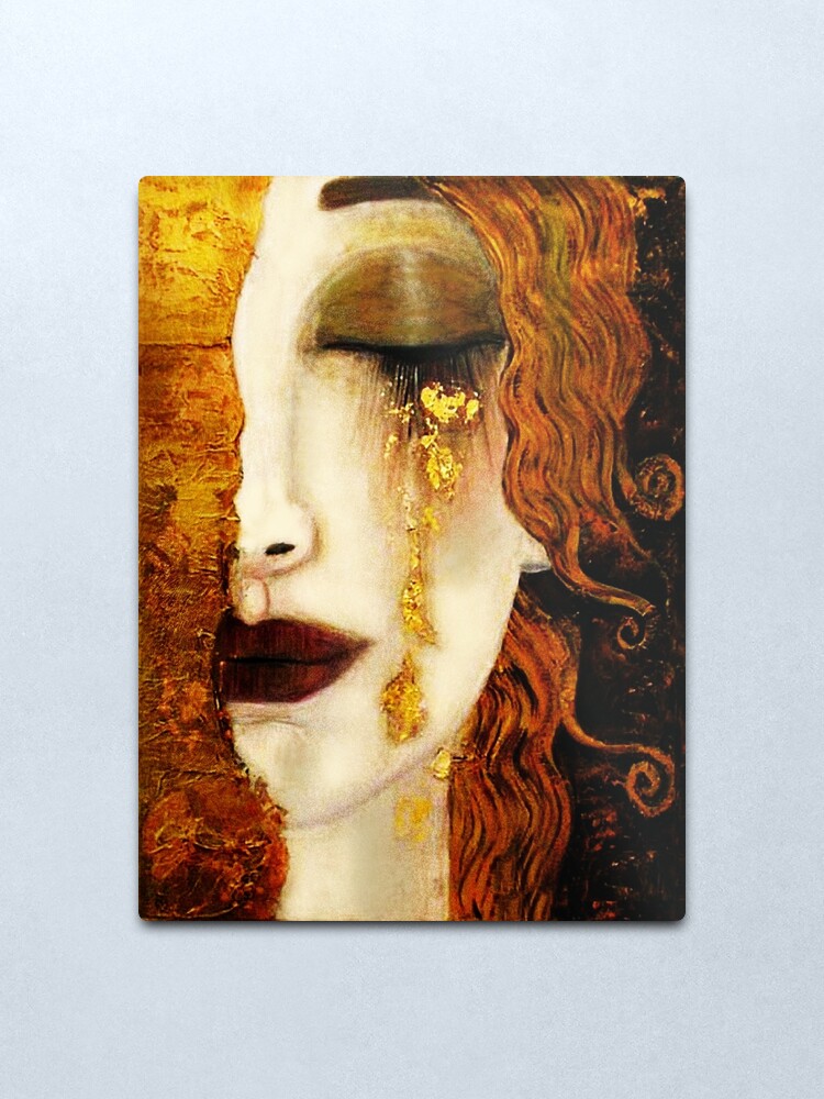 Alternate view of Klimt Golden Tears Metal Print