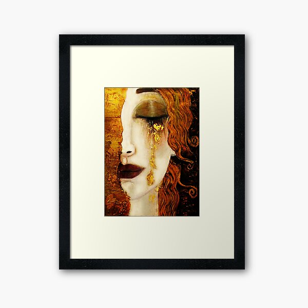 Klimt Golden Tears Framed Art Print