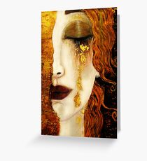 Klimt Golden Tears Greeting Card