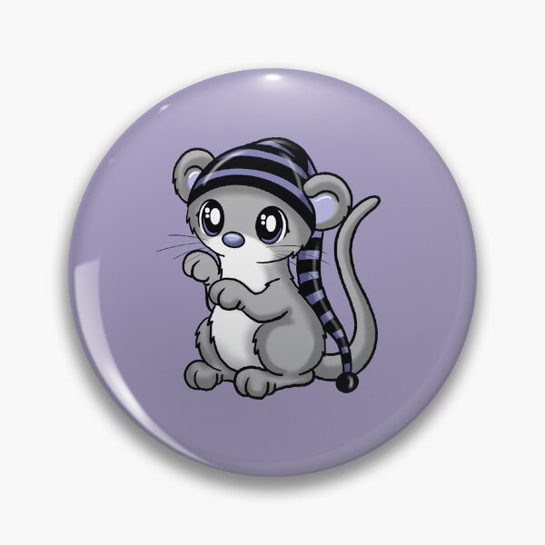 Item preview, cute mouse with stripes hat designed and sold by Pezi-Creation.