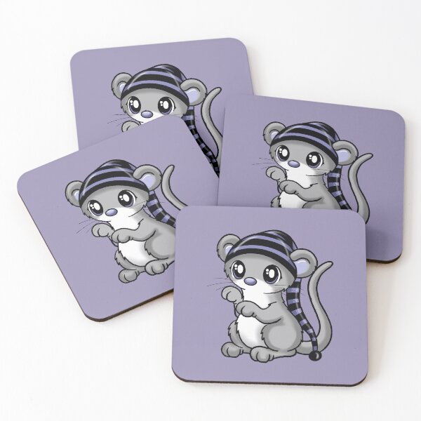 Item preview, cute mouse with stripes hat designed and sold by Pezi-Creation.