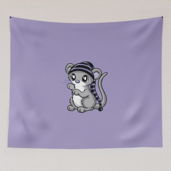 Item preview, cute mouse with stripes hat designed and sold by Pezi-Creation.