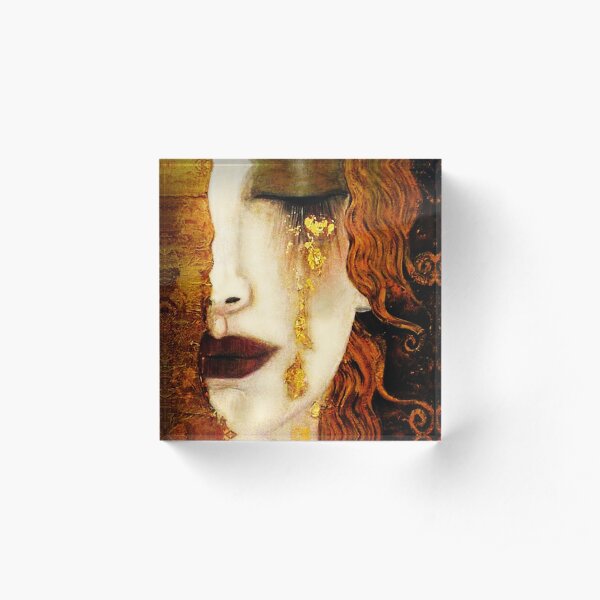 Klimt Golden Tears Acrylic Block