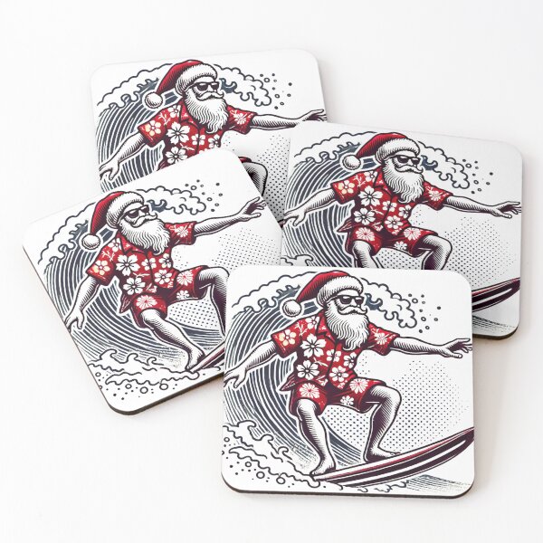 Item preview, Surfing Santa's Tropical Ride designed and sold by Design Delinquent.