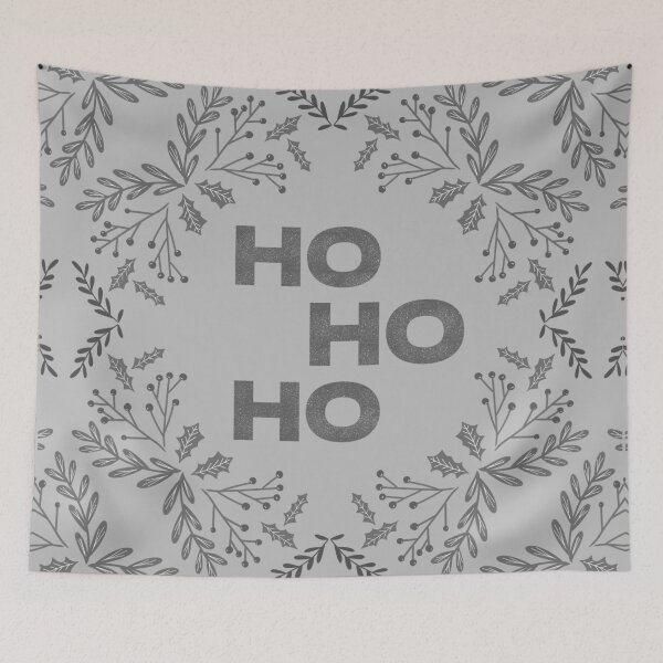 Item preview, Ho Ho Ho gray designed and sold by Ana Gorozpe.