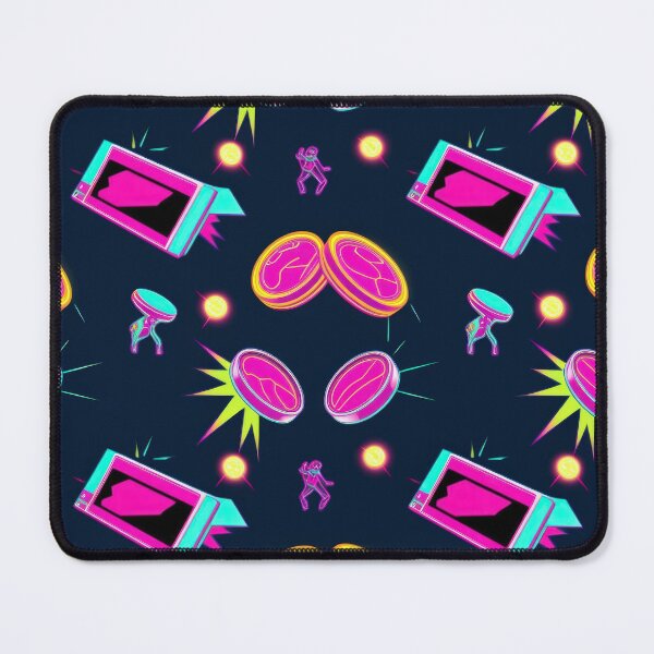 Item preview, Retro Pink coins pattern 90s arcade designed and sold by Expressions-Sel.
