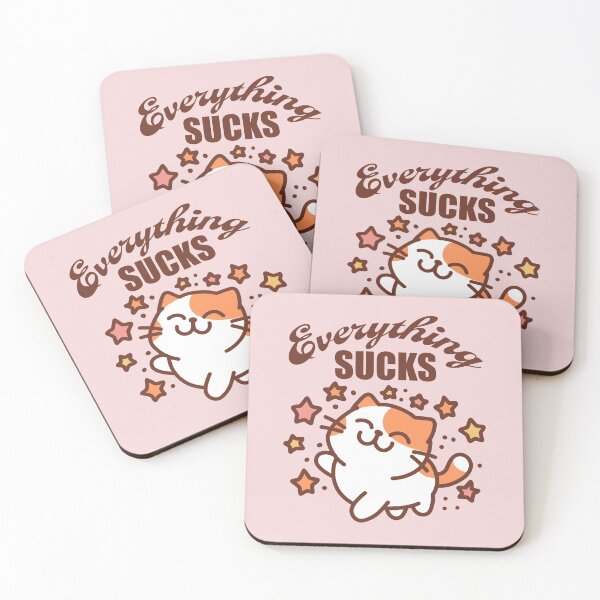Item preview, Everything Sucks Cat designed and sold by KilkennyCat Art.