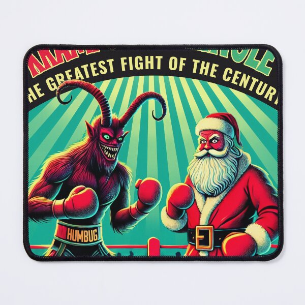 Item preview, Krampus vs Kringle Boxing Match – Epic Christmas Showdown designed and sold by Victor Shadehorn.