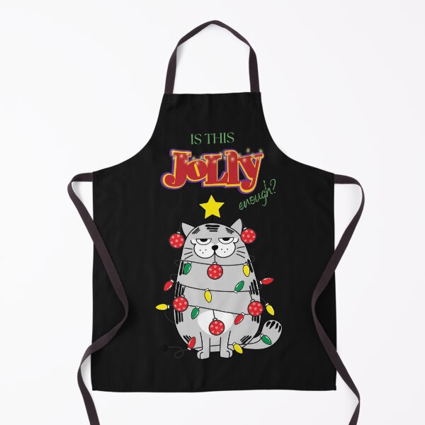 Item preview, Is This Jolly Enough Funny Cat Chrismas Lights T-shirt Christmas Present Idea Accesories designed and sold by MarlenaMadlen.