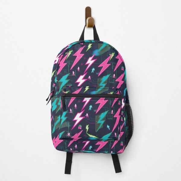 Item preview, Retro Neon Flashes Playing pattern 90s arcade designed and sold by Expressions-Sel.