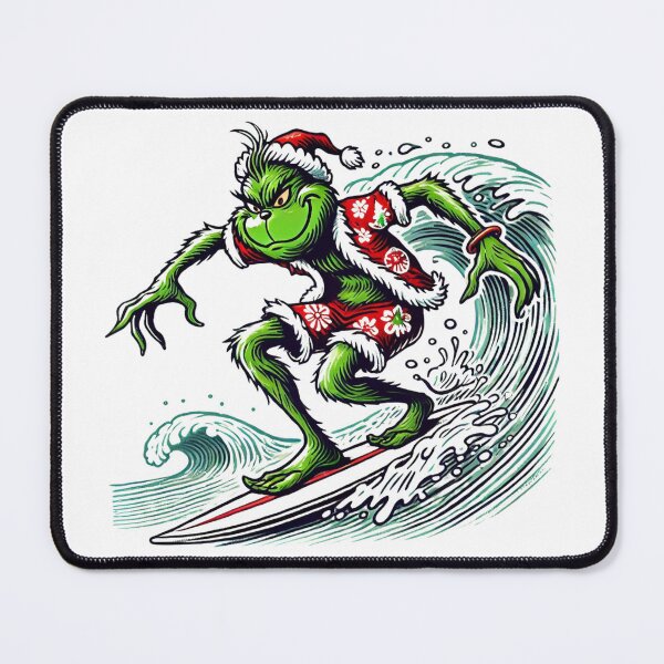 Item preview, Grinch's Holiday Surf Adventure designed and sold by Design Delinquent.