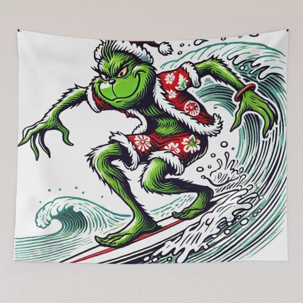 Item preview, Grinch's Holiday Surf Adventure designed and sold by Design Delinquent.
