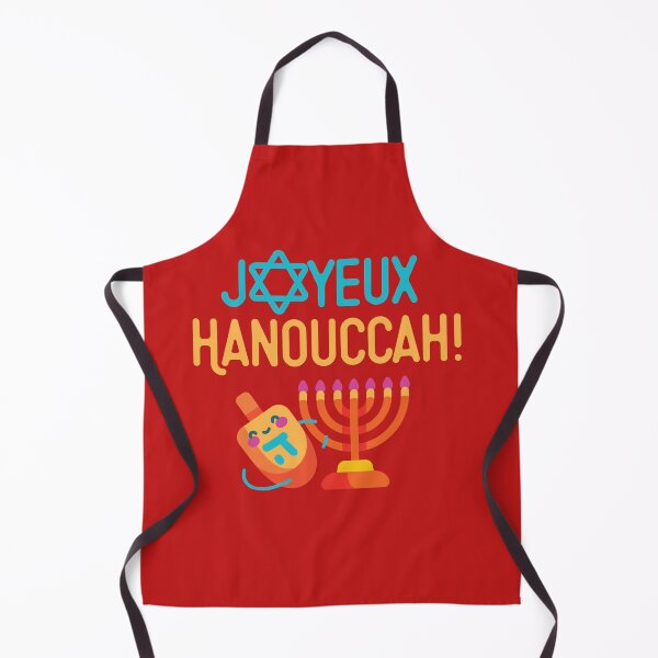 Item preview, Joyeux Hanouccah! - Happy Hanukkah French edition - Menorah, dreidel designed and sold by We-thePixels.