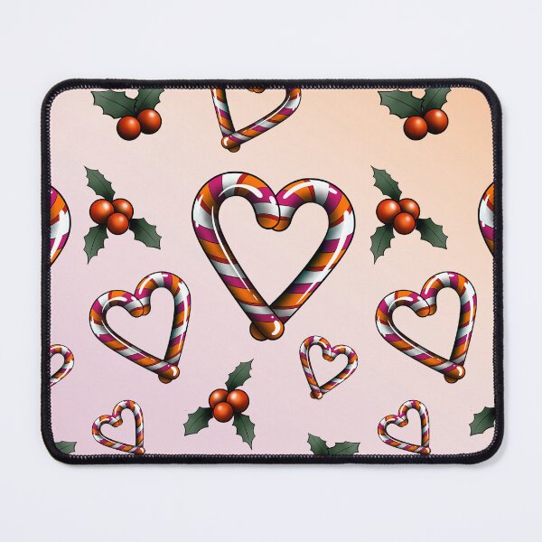 Item preview, Lesbian Candy Cane Heart  designed and sold by RetroCoven.